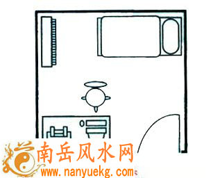 忌床头、床尾与房门成一直线
